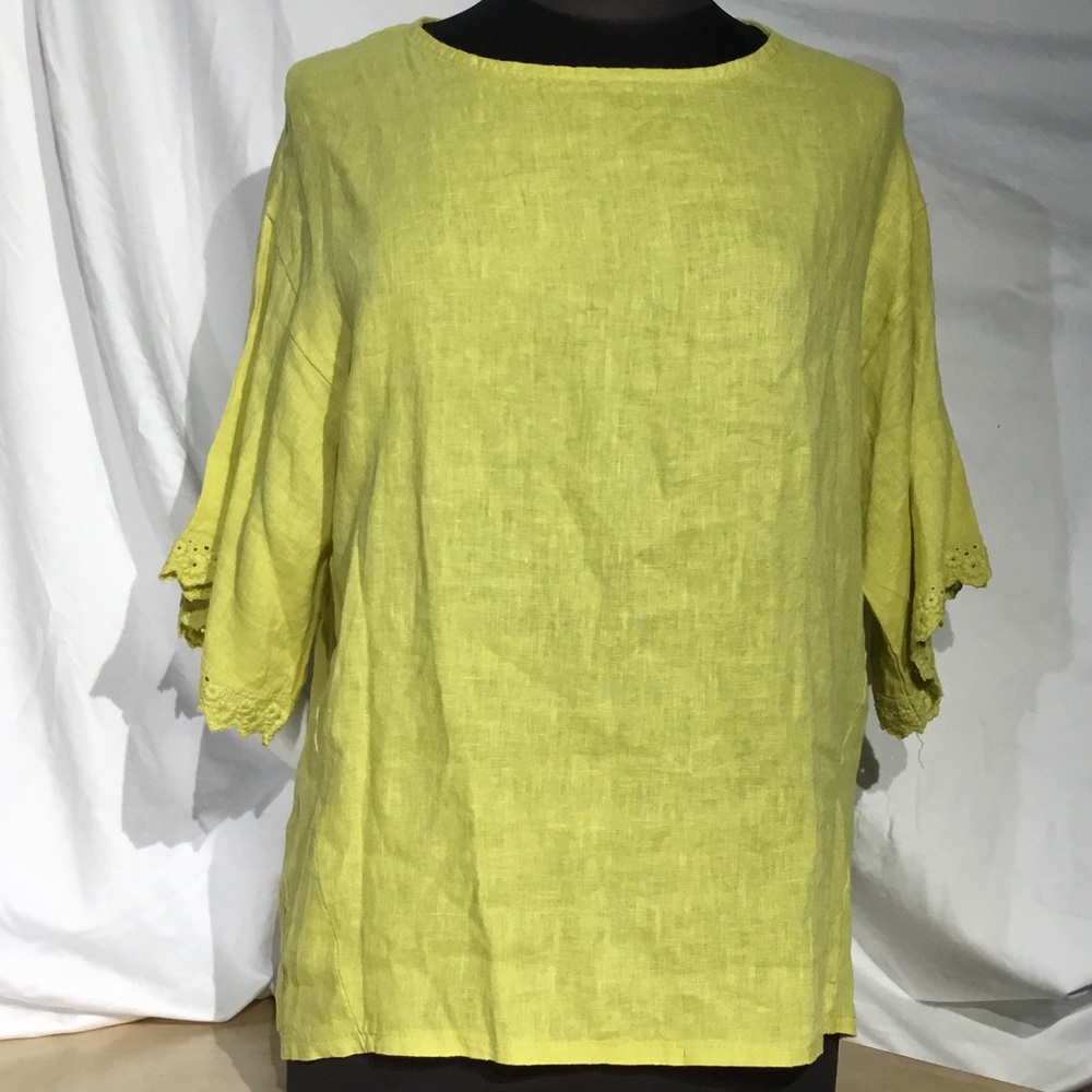 Saga 100% linen top